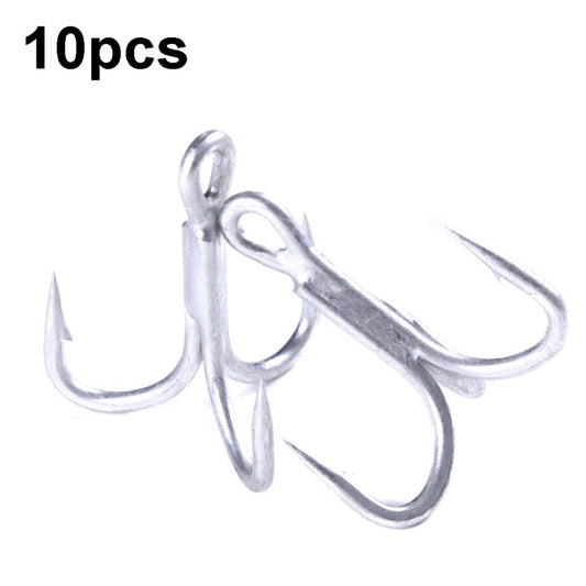 Skorter | HENGJIA FH061 10pcs Three-jaw Treble Blood Groove Hooks, Specification: 1