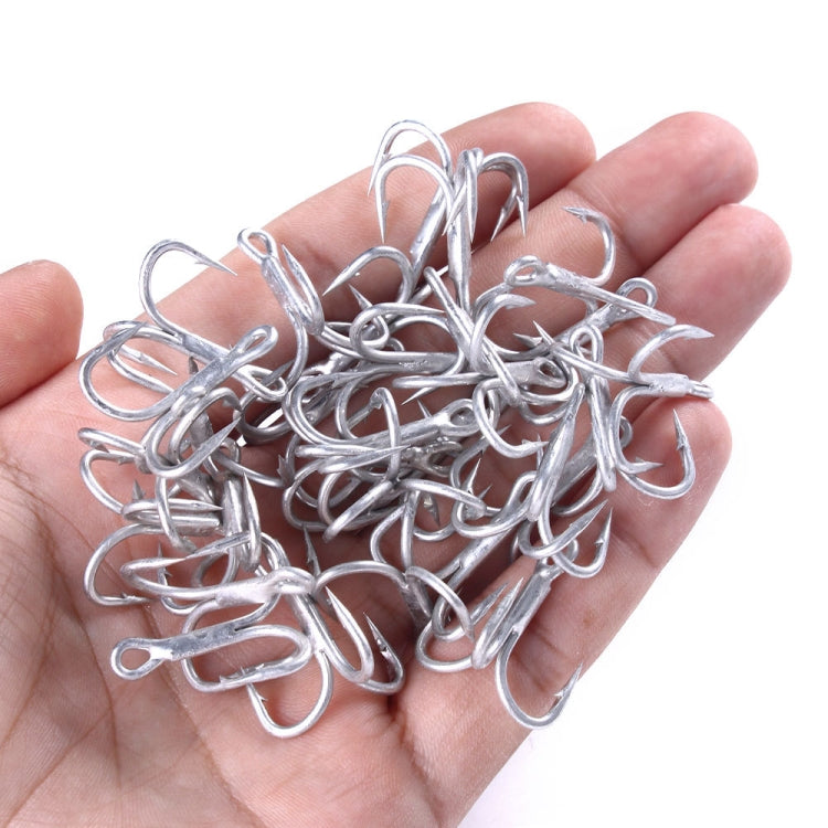 Skorter | HENGJIA FH061 10pcs Three-jaw Treble Blood Groove Hooks, Specification: 2