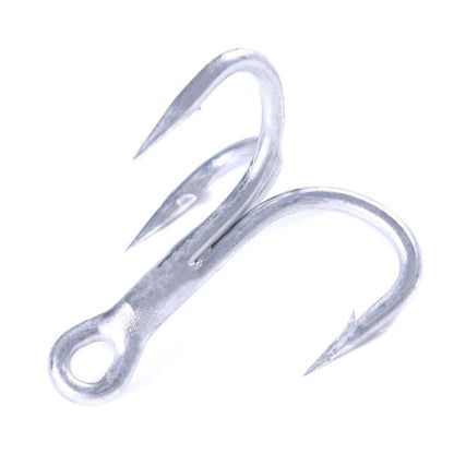 Skorter | HENGJIA FH061 10pcs Three-jaw Treble Blood Groove Hooks, Specification: 4