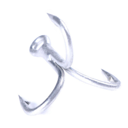 Skorter | HENGJIA FH061 10pcs Three-jaw Treble Blood Groove Hooks, Specification: 4