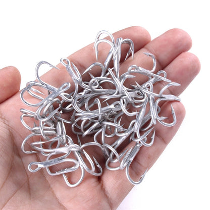 Skorter | HENGJIA FH061 10pcs Three-jaw Treble Blood Groove Hooks, Specification: 4
