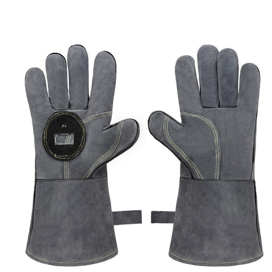 Skorter | Outdoor Camp BBQ Gloves High Temperature Resistant Insulation Gloves(Gray)