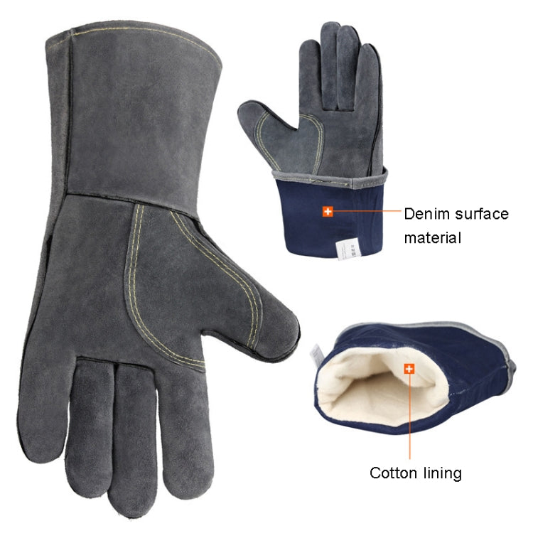 Skorter | Outdoor Camp BBQ Gloves High Temperature Resistant Insulation Gloves(Gray)