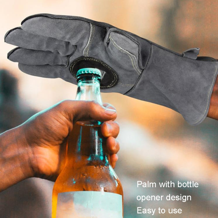 Skorter | Outdoor Camp BBQ Gloves High Temperature Resistant Insulation Gloves(Gray)