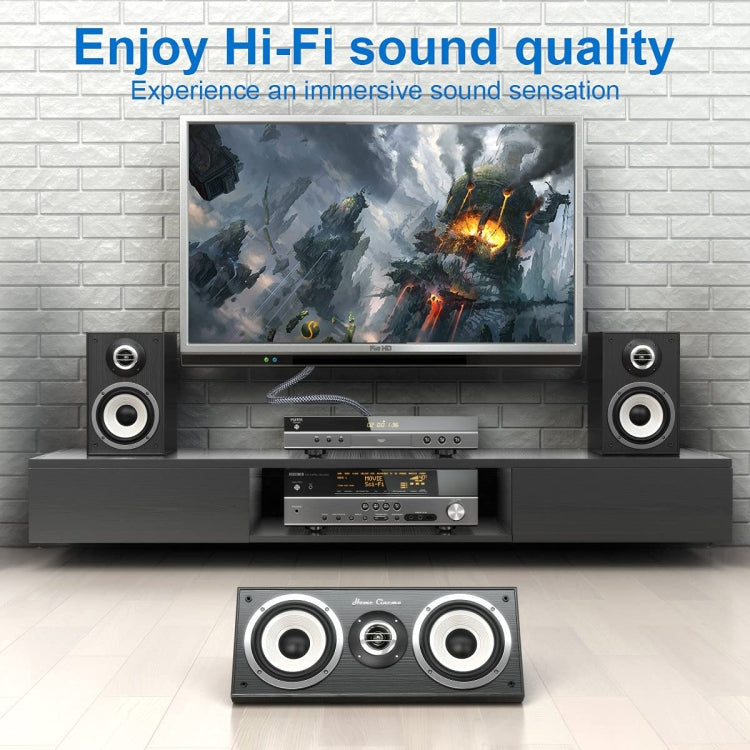 Skorter | 10m Pure Copper RCA Coaxial HIFI Digital Audio Cable SPDIF Subwoofer Speaker Cable (Silver Gray)