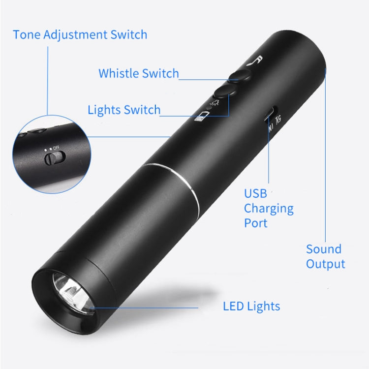 Skorter | H11 Rechargeable Traffic Command Training Electronic Whistle with Lighting Function, CN Plug