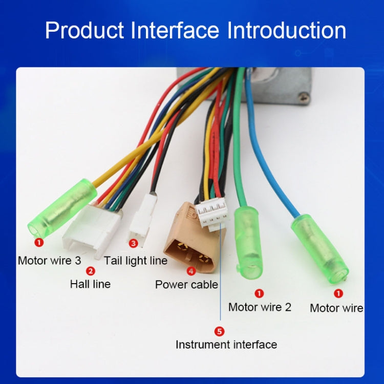 Skorter | 24V/36V/48V Sine Wave Brushless DC Electric Vehicle Controller 350W Controller Circuit Board