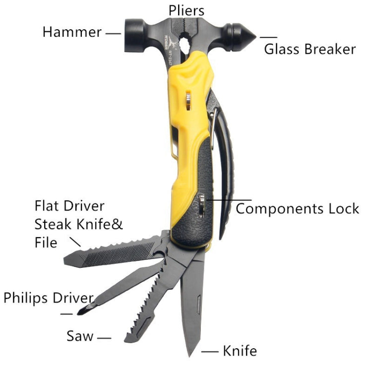 Skorter | RDEER RT-2347 Multifunctional Pliers Folding Knife Outdoor Home Emergency Tool