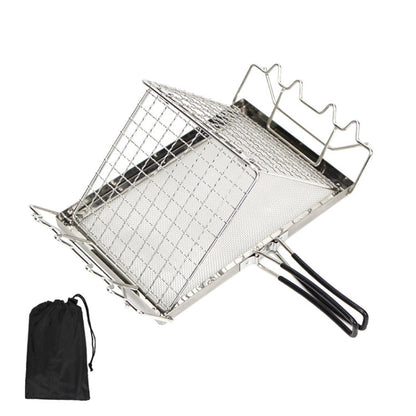 Skorter | COOLCAMP Outdoor Camping Stainless Steel Bread Rack Foldable Portable BBQ Mesh Rack