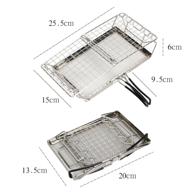 Skorter | COOLCAMP Outdoor Camping Stainless Steel Bread Rack Foldable Portable BBQ Mesh Rack