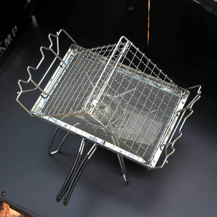 Skorter | COOLCAMP Outdoor Camping Stainless Steel Bread Rack Foldable Portable BBQ Mesh Rack