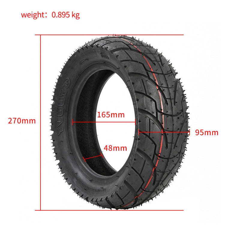 Skorter | For KUGOO M4 TUOVT 80/65-6.5 10 inch Electric Skateboard Vacuum Explosion-Proof Outer Tire(Off-road Tire)