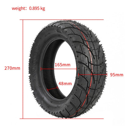 Skorter | For KUGOO M4 TUOVT 80/65-6.5 10 inch Electric Skateboard Vacuum Explosion-Proof Outer Tire(Off-road Tire)