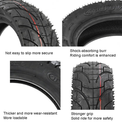 Skorter | For KUGOO M4 TUOVT 80/65-6.5 10 inch Electric Skateboard Vacuum Explosion-Proof Outer Tire(Highway Tire)
