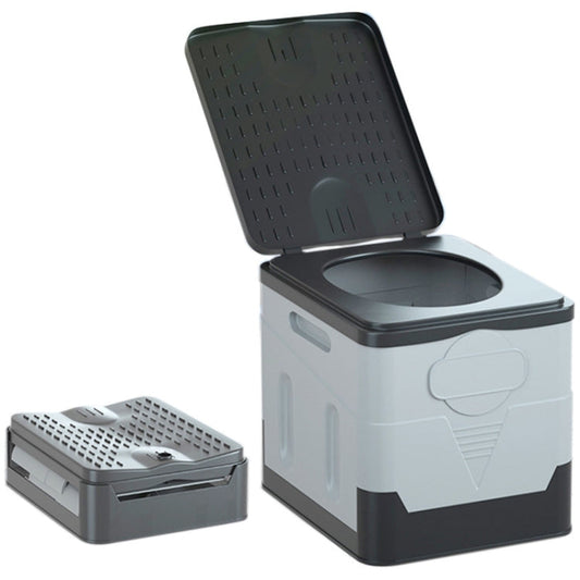 Skorter | Car Folding Portable Toilet Outdoor Emergency Mobile Toilet(Dark Grey)