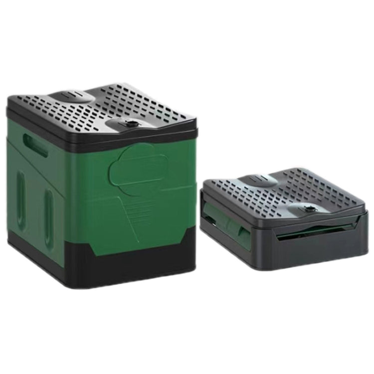 Skorter | Auto Folding Portable Toilet Outdoor Emergency Mobile Toilet (Army Green)