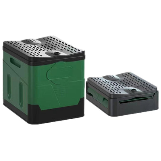 Skorter | Auto Folding Portable Toilet Outdoor Emergency Mobile Toilet (Army Green)