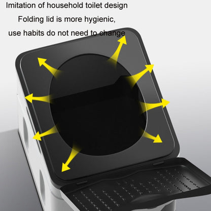 Skorter | Car Folding Portable Toilet Outdoor Emergency Mobile Toilet(Dark Grey)