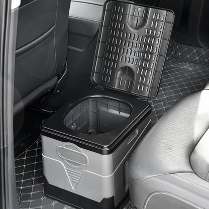 Skorter | Car Folding Portable Toilet Outdoor Emergency Mobile Toilet(Dark Grey)