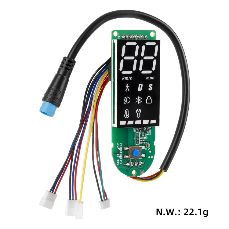 Skorter | For Xiaomi Electric Scooter Pro/Pro 2/1S Four-Wire Double Brake Bluetooth Board Set, Spec: With Switch Panel