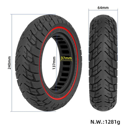 Skorter | 10 Inch 10x2.5 Electric Scooter Off-road Non-slip Solid Tyre 37mm Groove