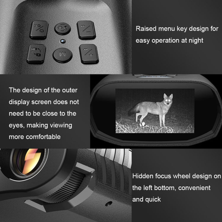 Skorter | APEXEL 3-inch LCD HD Screen Photo Video Portable Binoculars Digital Infrared Night Vision Device(APL-NV009)