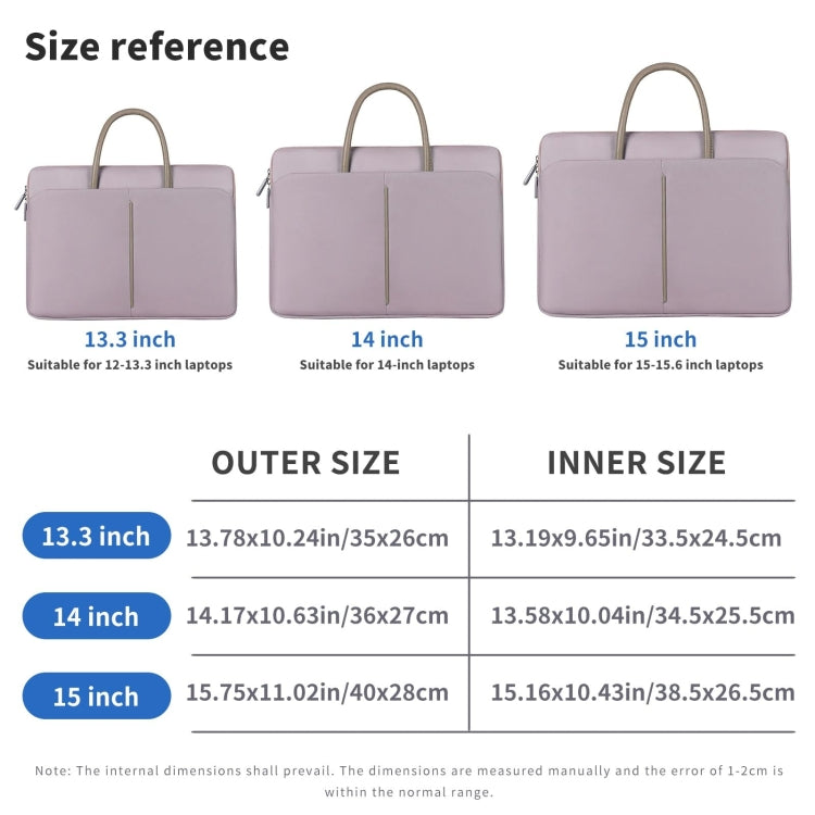 Skorter | 14 -14.6 Inch Oxford Fabric Laptop Bag for Men and Women Briefcase with PU Handle (Gray Green)