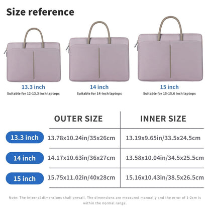 Skorter | 14 -14.6 Inch Oxford Fabric Laptop Bag for Men and Women Briefcase with PU Handle (Gray Green)