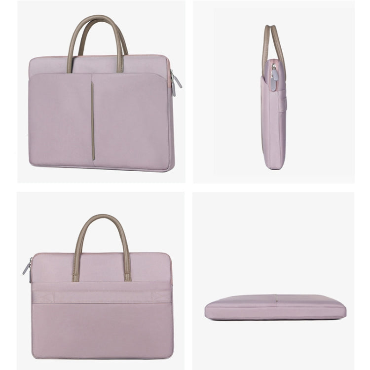 Skorter | 14 -14.6 Inch Oxford Fabric Laptop Bag for Men and Women Briefcase with PU Handle (Gray Green)