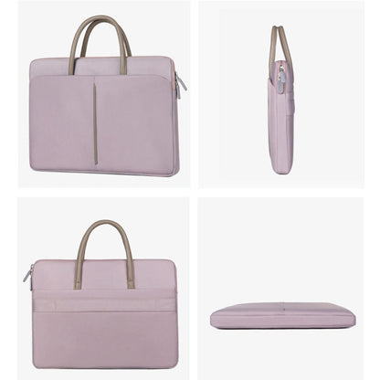 Skorter | 14 -14.6 Inch Oxford Fabric Laptop Bag for Men and Women Briefcase with PU Handle (Gray Green)