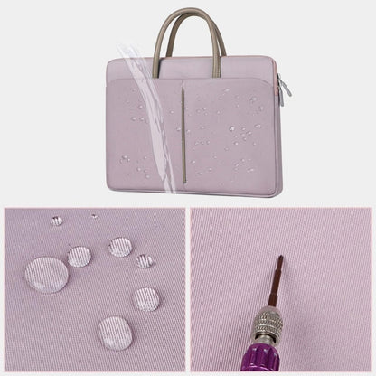 Skorter | 14 -14.6 Inch Oxford Fabric Laptop Bag for Men and Women Briefcase with PU Handle (Gray Green)