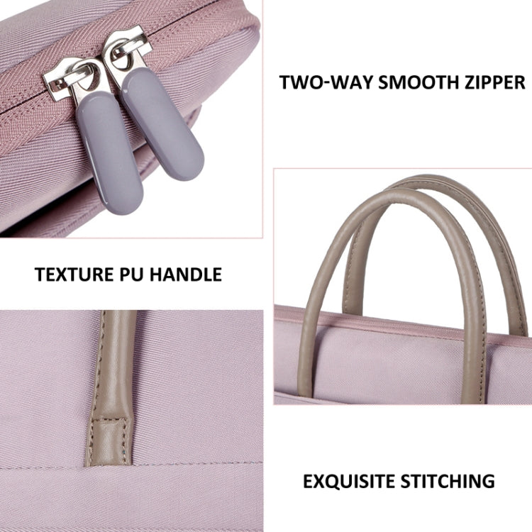 Skorter | 14 -14.6 Inch Oxford Fabric Laptop Bag for Men and Women Briefcase with PU Handle (Gray Green)