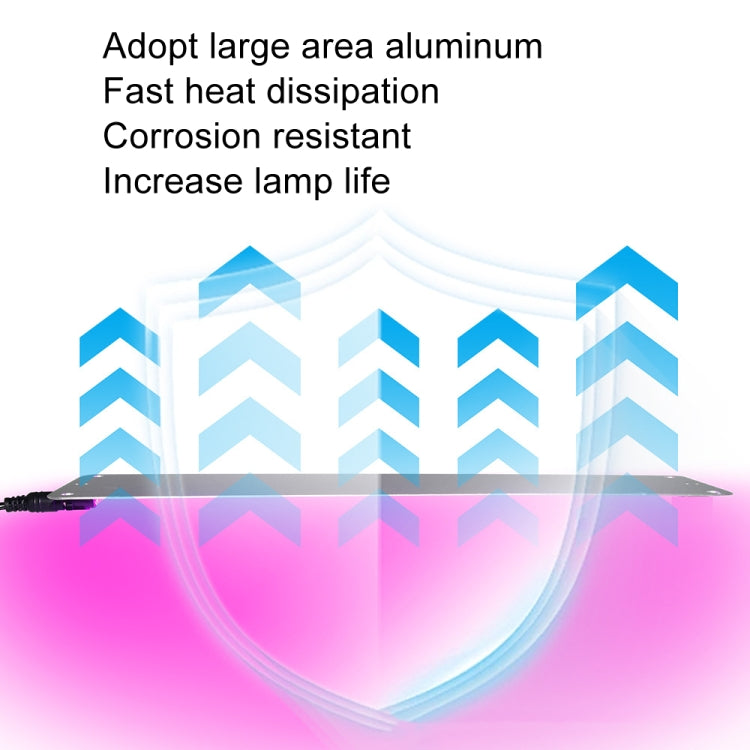 Skorter | 4 heads 12V Full Spectrum Red and Blue Light Panel Plant Growth Lamp Seedling Fill Lights (EU plug)
