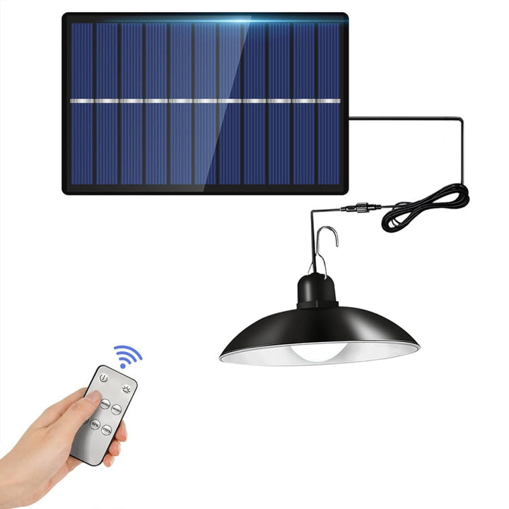 Skorter | IP65 Waterproof Outdoor Solar LED Light Bulb Chandelier Indoor Lights, Specification: Simple White Light with Remote Control