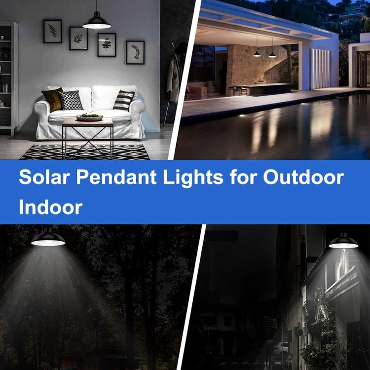 Skorter | IP65 Waterproof Outdoor Solar LED Light Bulb Chandelier Indoor Lights, Specification: Simple White Light with Remote Control