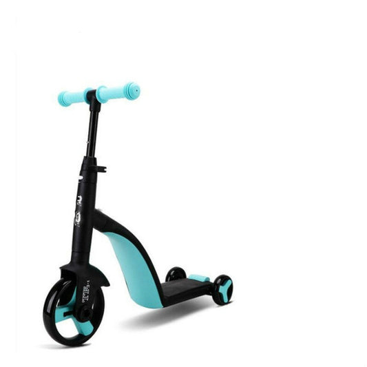 Skorter | nadle FoldableThree-wheeled Three-mode Balance Bicycle Child Scooter(Blue)