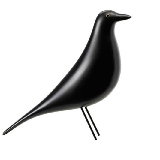 Skorter | Resin Craft Bird Figurine Office Ornaments Home Decoration Accessories (Black)