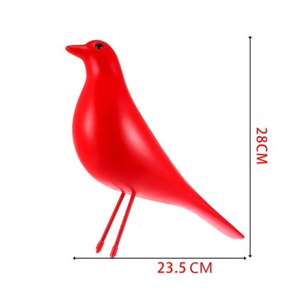 Skorter | Resin Craft Bird Figurine Office Ornaments Home Decoration Accessories (Black)