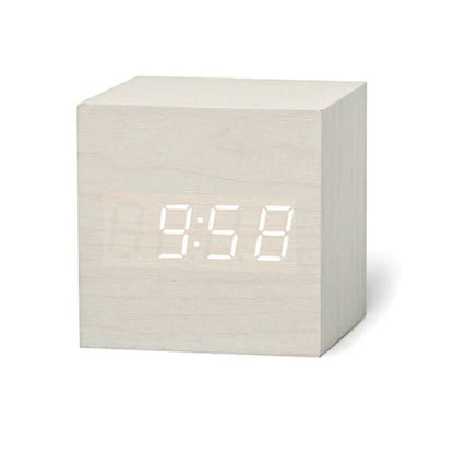 Skorter | LED Digital Alarm Clock – Compact Cube with Time, Date & Temperature Display