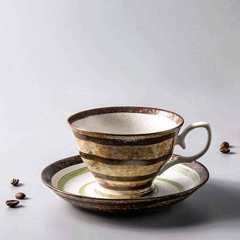 Skorter | 2-piece Set Stoneware Matcha Tea Cup and Plate