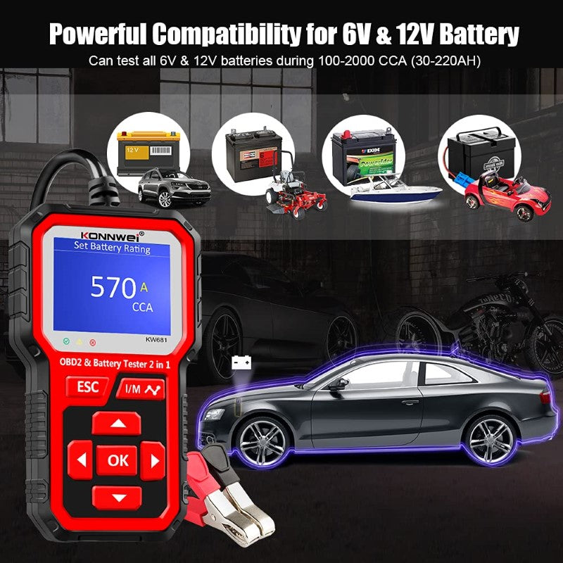 Skorter | KW681 OBD2 Scanner 6V 12V