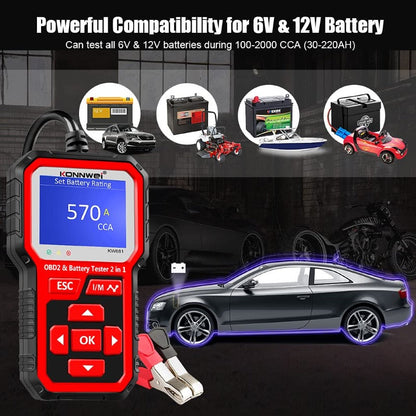 Skorter | KW681 OBD2 Scanner 6V 12V