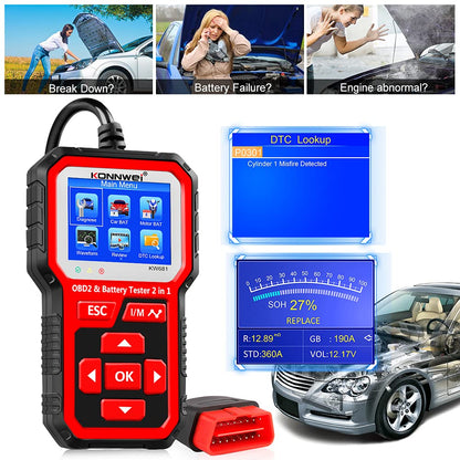 Skorter | KW681 OBD2 Scanner 6V 12V