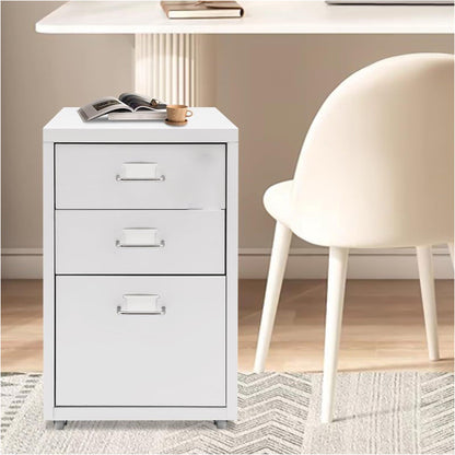 Skorter | 3-Tier Vertical Mobile File Cabinet