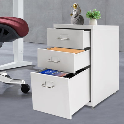 Skorter | 3-Tier Vertical Mobile File Cabinet