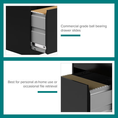 Skorter | 3-Tier Mobile File Cabinet