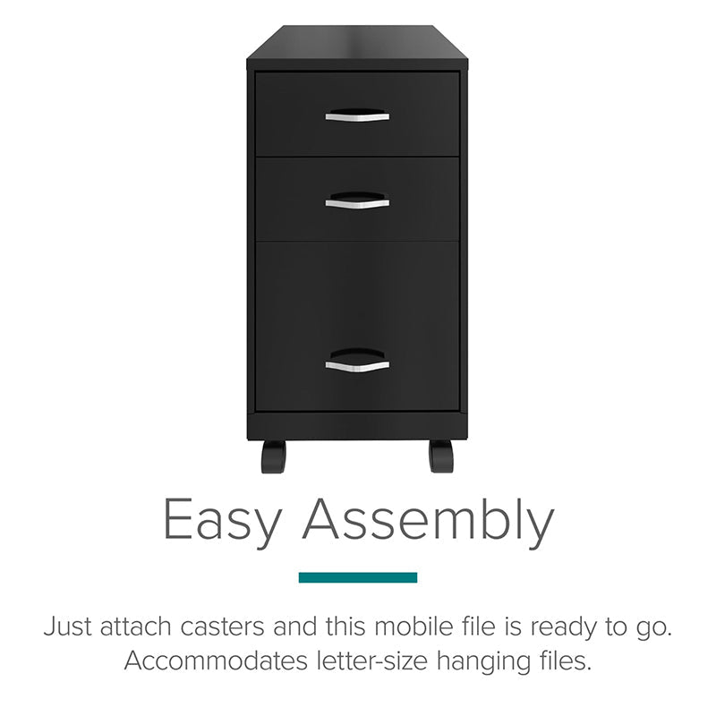 Skorter | 3-Tier Mobile File Cabinet