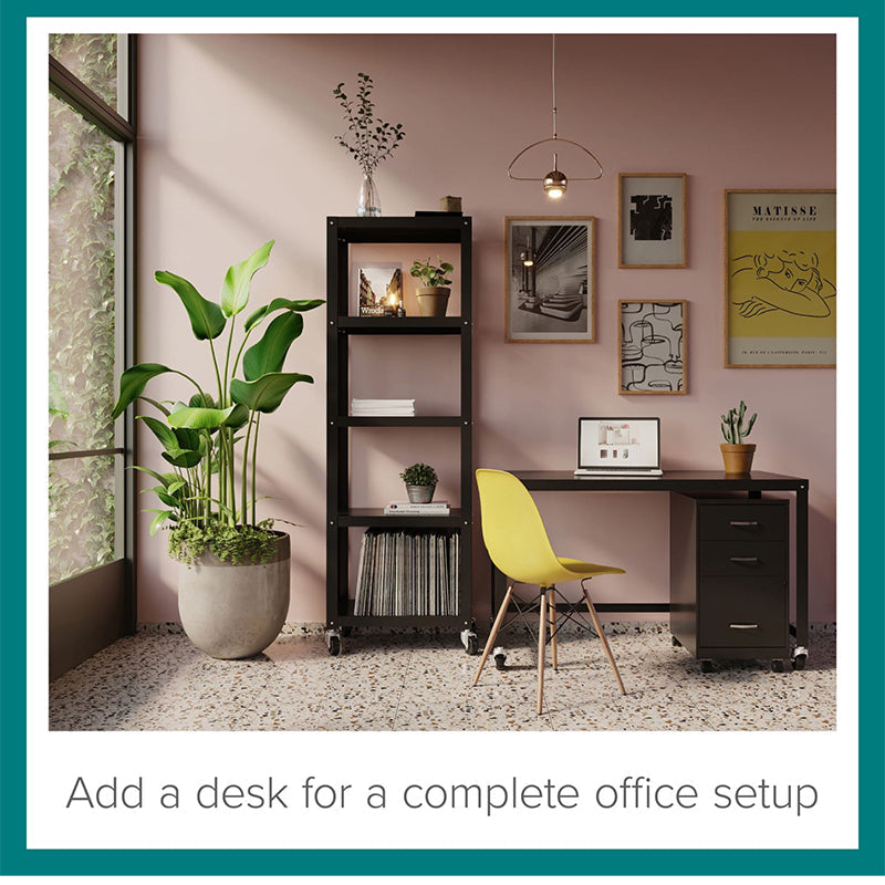 Skorter | 3-Tier Mobile File Cabinet