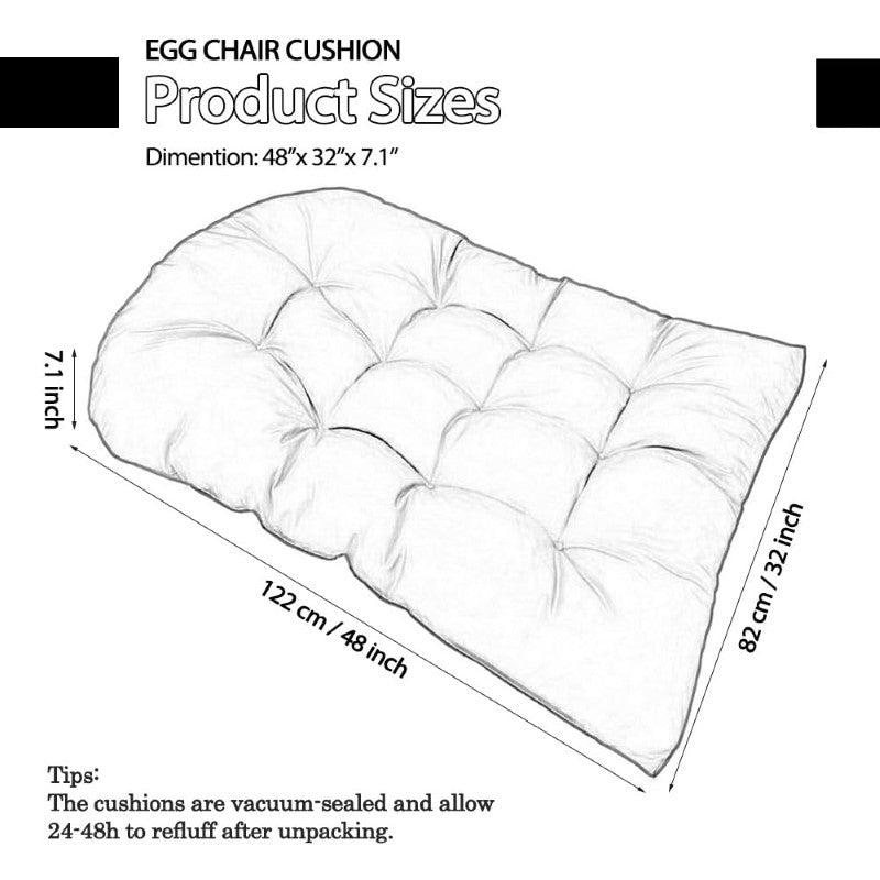 Skorter | Basket Egg Chair Cushion