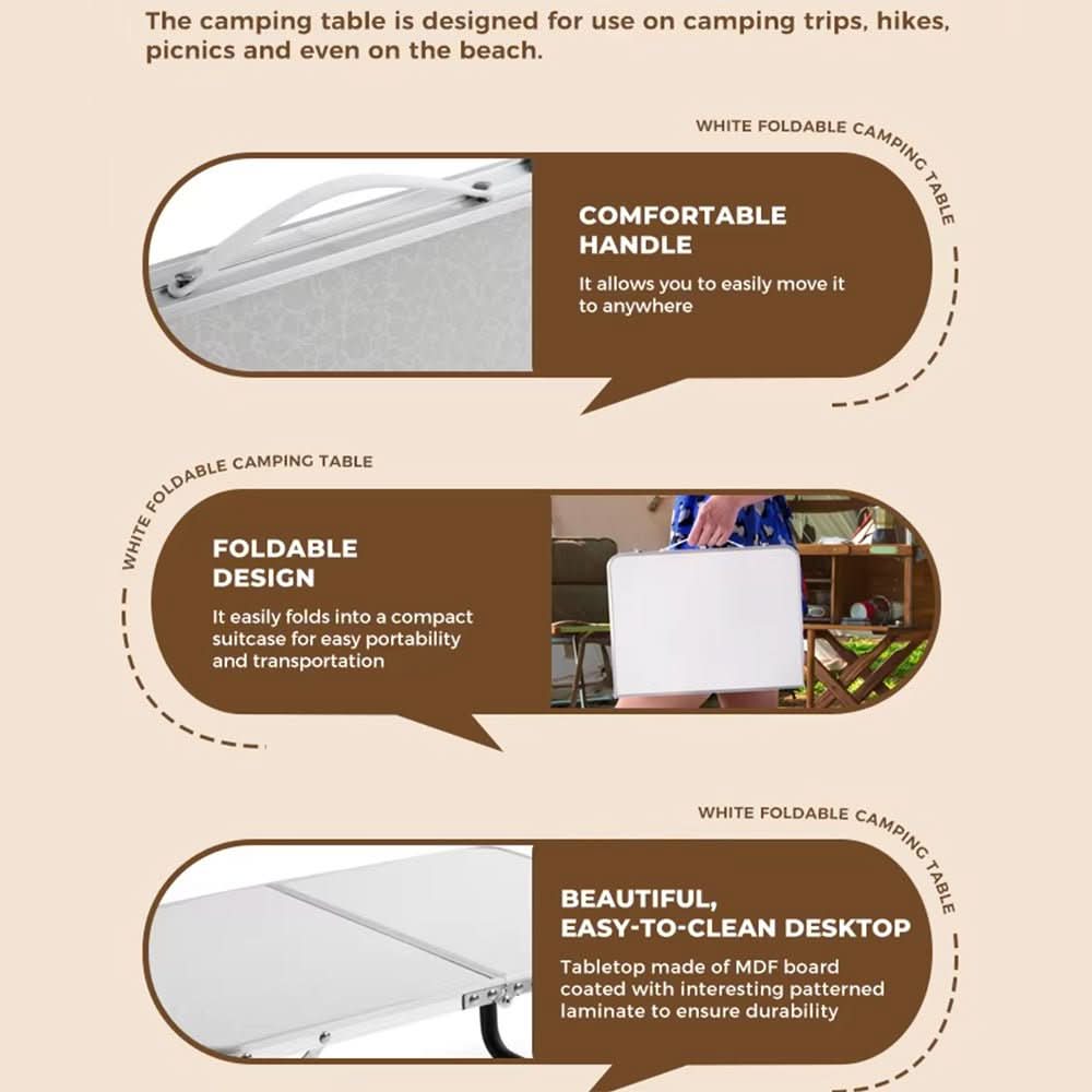 Skorter | Folding Outdoor Table in Suitcase Format for Camping & Balcony